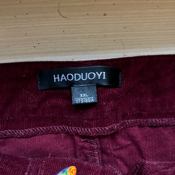 Red Corduroy Skirt - Picture 2 of 2